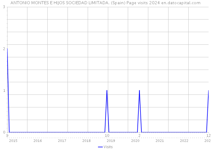 ANTONIO MONTES E HIJOS SOCIEDAD LIMITADA. (Spain) Page visits 2024 