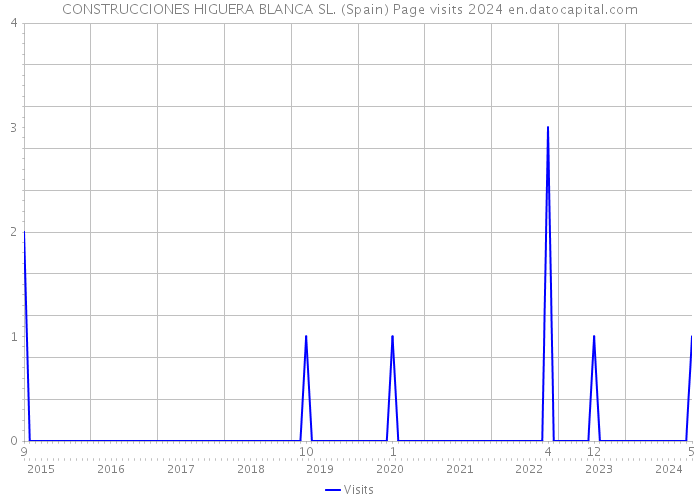 CONSTRUCCIONES HIGUERA BLANCA SL. (Spain) Page visits 2024 
