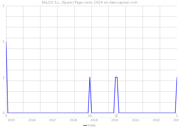 SALGO S.L. (Spain) Page visits 2024 