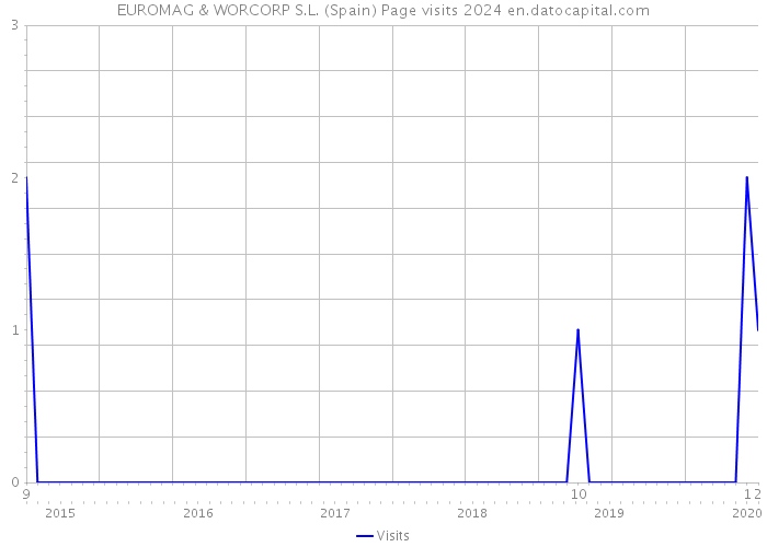 EUROMAG & WORCORP S.L. (Spain) Page visits 2024 