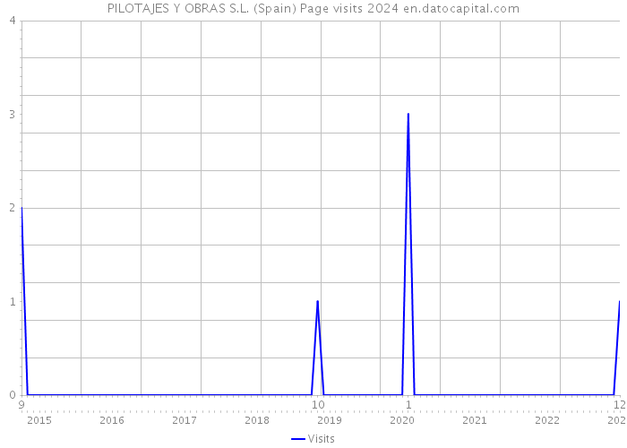 PILOTAJES Y OBRAS S.L. (Spain) Page visits 2024 