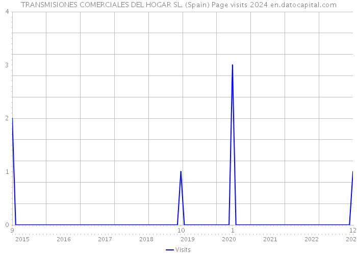 TRANSMISIONES COMERCIALES DEL HOGAR SL. (Spain) Page visits 2024 