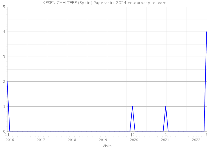 KESEN CAHITEFE (Spain) Page visits 2024 