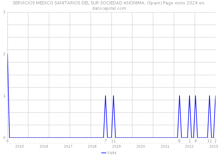 SERVICIOS MEDICO SANITARIOS DEL SUR SOCIEDAD ANONIMA. (Spain) Page visits 2024 
