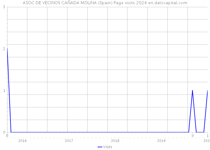 ASOC DE VECINOS CAÑADA MOLINA (Spain) Page visits 2024 