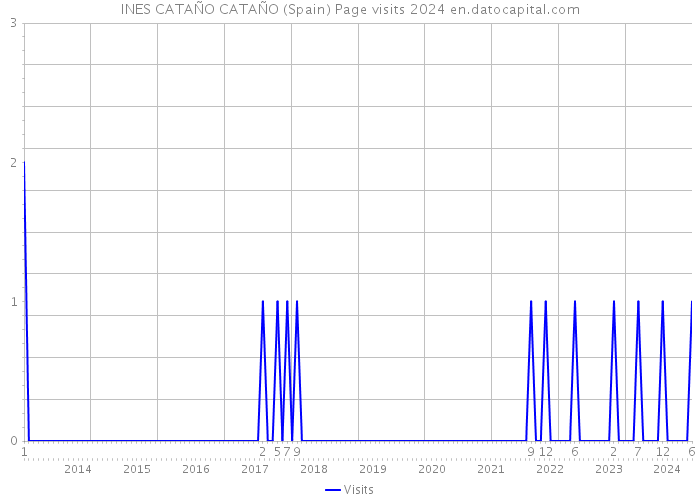 INES CATAÑO CATAÑO (Spain) Page visits 2024 
