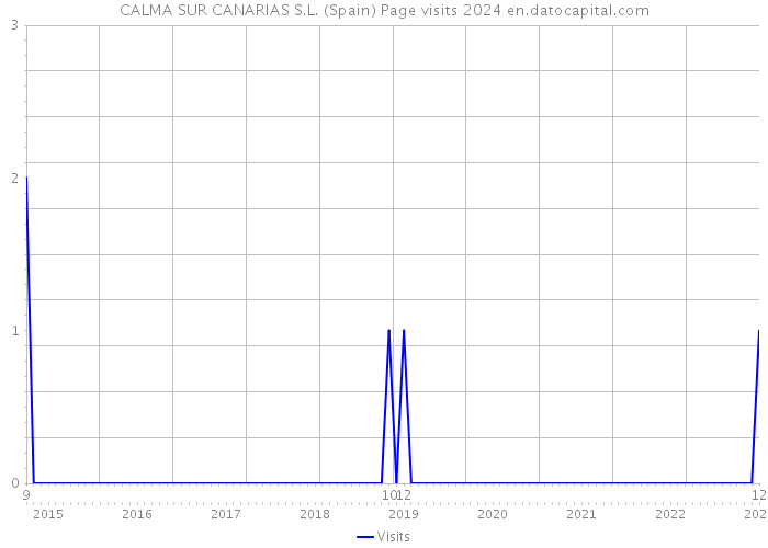CALMA SUR CANARIAS S.L. (Spain) Page visits 2024 