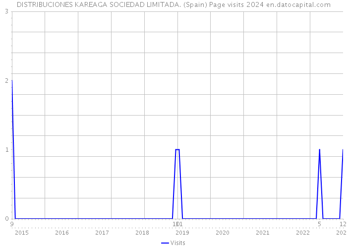 DISTRIBUCIONES KAREAGA SOCIEDAD LIMITADA. (Spain) Page visits 2024 