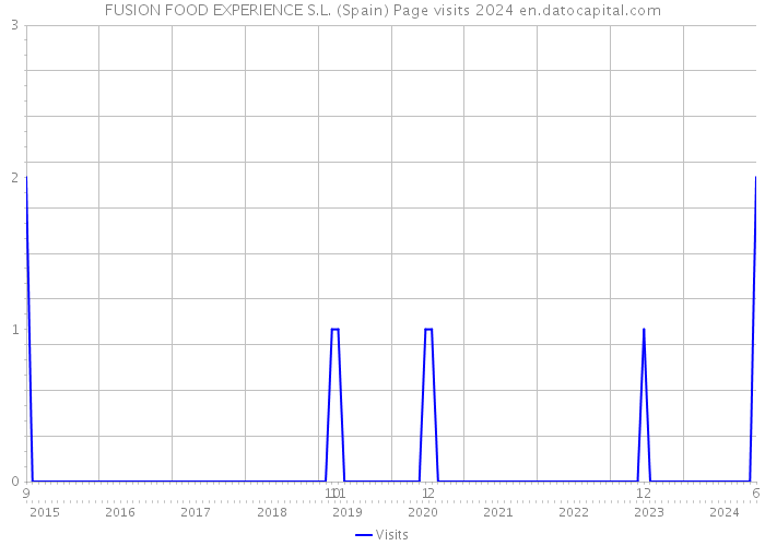 FUSION FOOD EXPERIENCE S.L. (Spain) Page visits 2024 