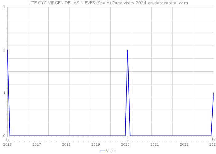 UTE CYC VIRGEN DE LAS NIEVES (Spain) Page visits 2024 