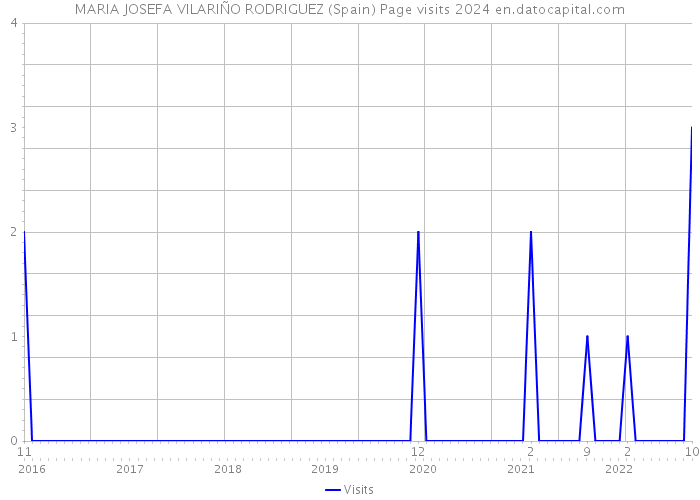 MARIA JOSEFA VILARIÑO RODRIGUEZ (Spain) Page visits 2024 