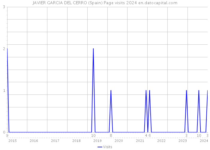 JAVIER GARCIA DEL CERRO (Spain) Page visits 2024 