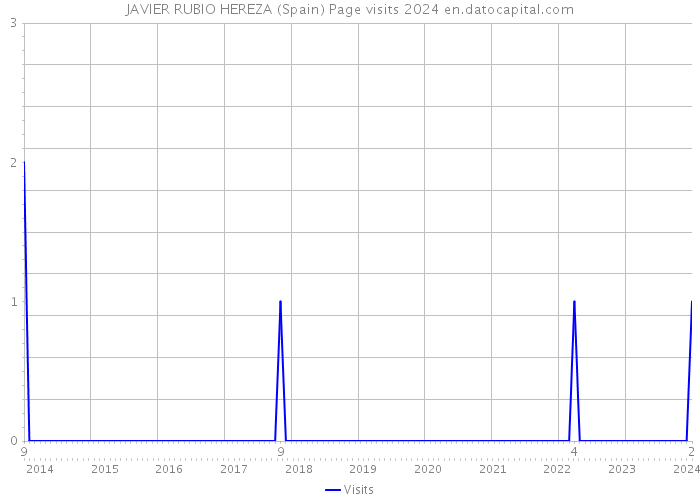 JAVIER RUBIO HEREZA (Spain) Page visits 2024 