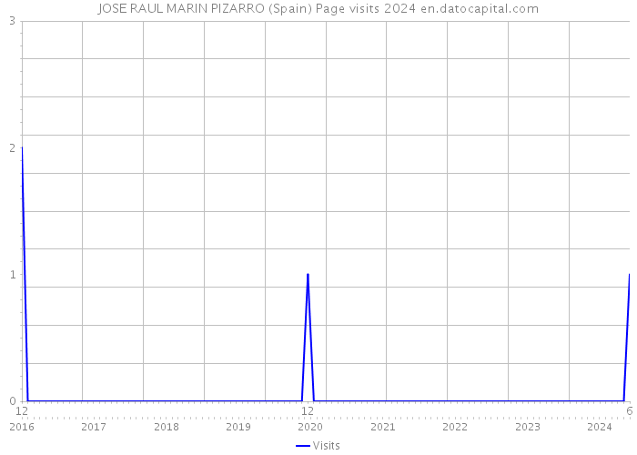 JOSE RAUL MARIN PIZARRO (Spain) Page visits 2024 