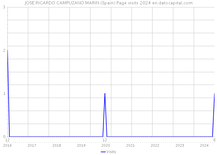 JOSE RICARDO CAMPUZANO MARIN (Spain) Page visits 2024 