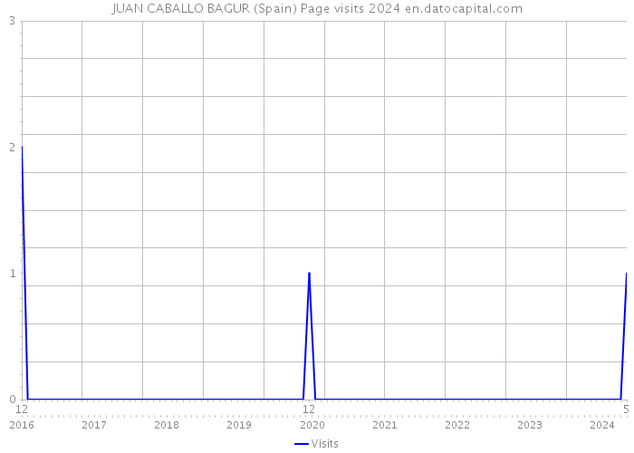 JUAN CABALLO BAGUR (Spain) Page visits 2024 
