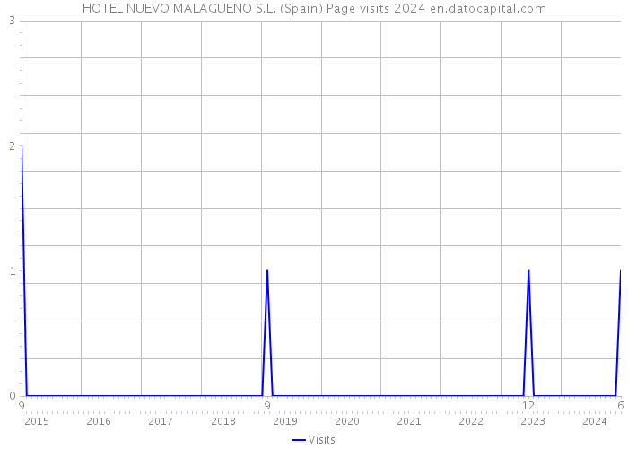 HOTEL NUEVO MALAGUENO S.L. (Spain) Page visits 2024 