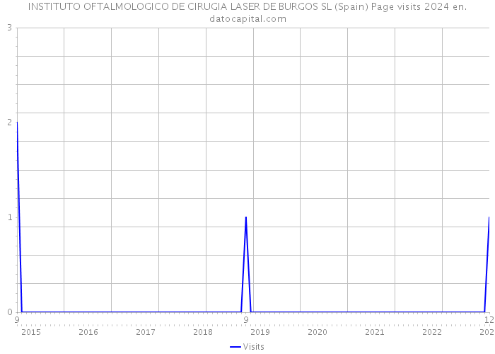 INSTITUTO OFTALMOLOGICO DE CIRUGIA LASER DE BURGOS SL (Spain) Page visits 2024 