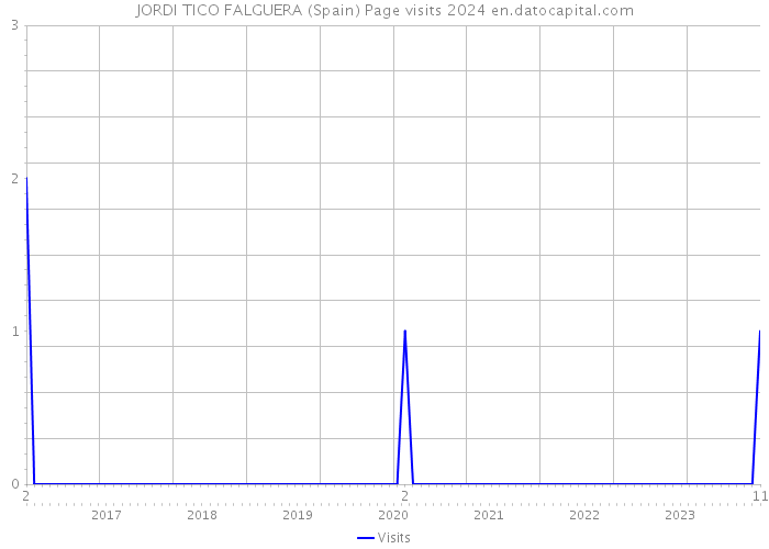 JORDI TICO FALGUERA (Spain) Page visits 2024 