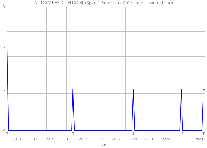 AUTOCARES IGUELDO SL (Spain) Page visits 2024 