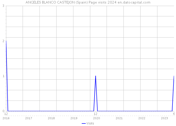 ANGELES BLANCO CASTEJON (Spain) Page visits 2024 