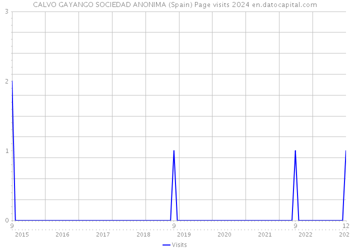 CALVO GAYANGO SOCIEDAD ANONIMA (Spain) Page visits 2024 