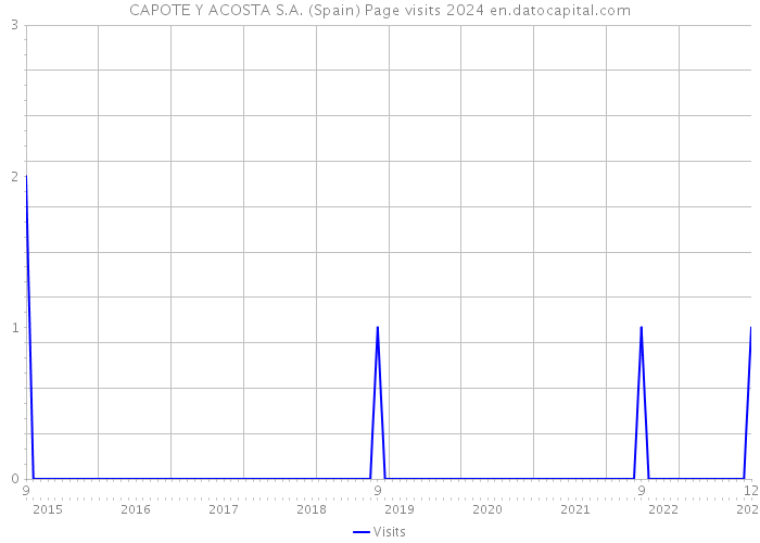 CAPOTE Y ACOSTA S.A. (Spain) Page visits 2024 