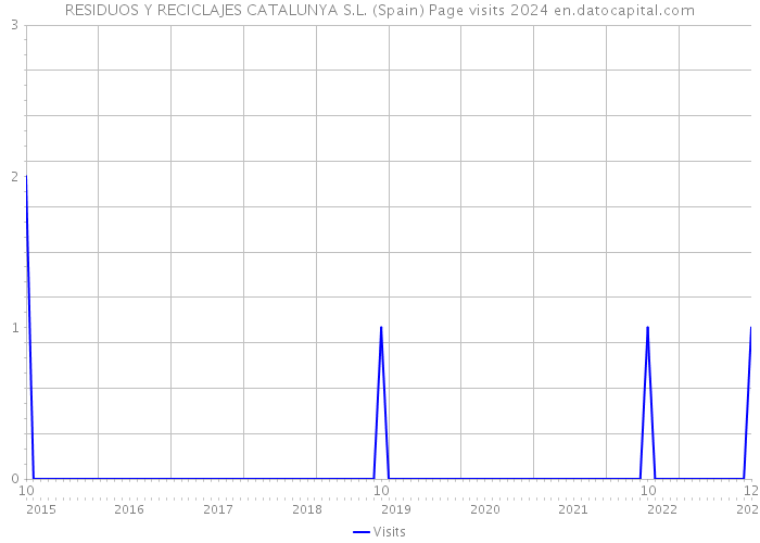 RESIDUOS Y RECICLAJES CATALUNYA S.L. (Spain) Page visits 2024 