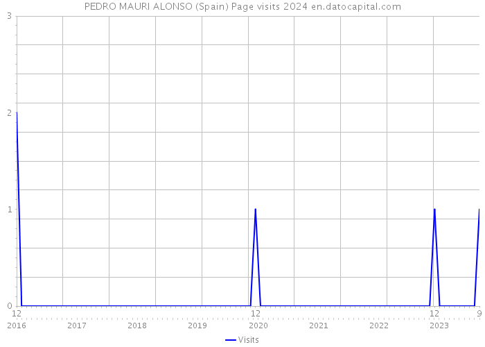 PEDRO MAURI ALONSO (Spain) Page visits 2024 