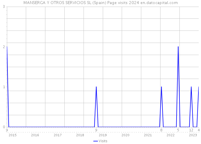 MANSERGA Y OTROS SERVICIOS SL (Spain) Page visits 2024 