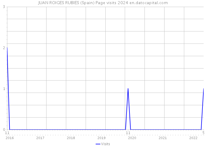 JUAN ROIGES RUBIES (Spain) Page visits 2024 