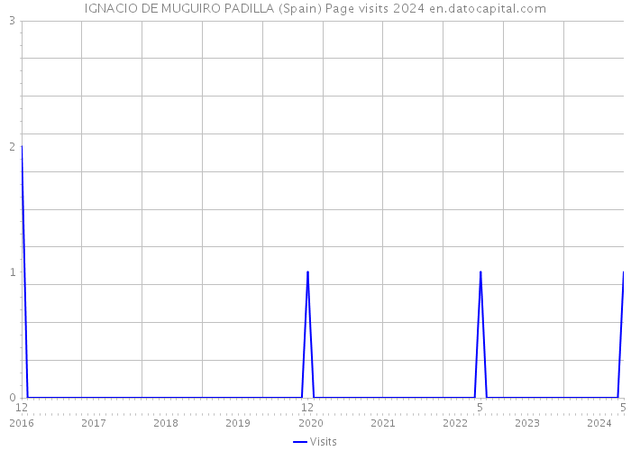 IGNACIO DE MUGUIRO PADILLA (Spain) Page visits 2024 