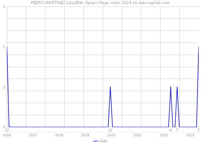 PEDRO MARTINEZ LALLENA (Spain) Page visits 2024 