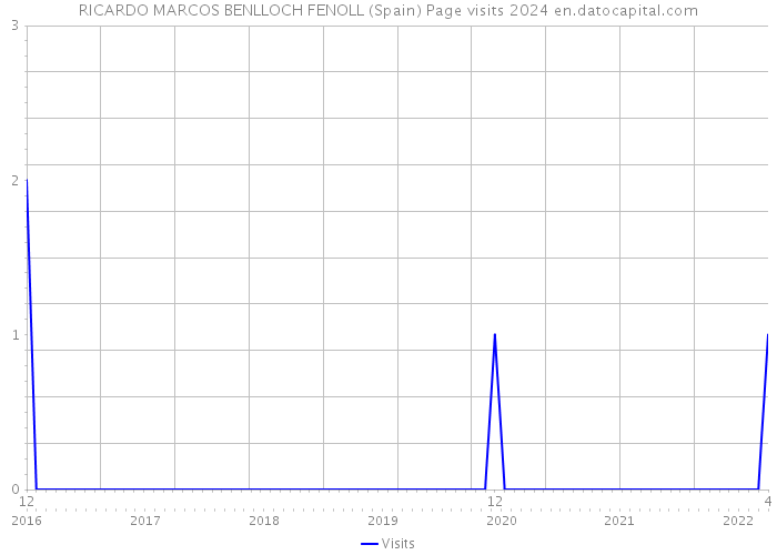 RICARDO MARCOS BENLLOCH FENOLL (Spain) Page visits 2024 