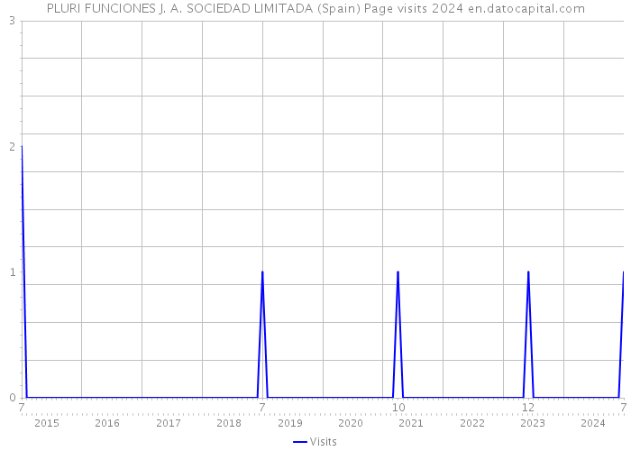 PLURI FUNCIONES J. A. SOCIEDAD LIMITADA (Spain) Page visits 2024 