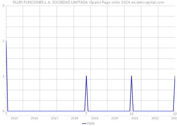 PLURI FUNCIONES J. A. SOCIEDAD LIMITADA (Spain) Page visits 2024 