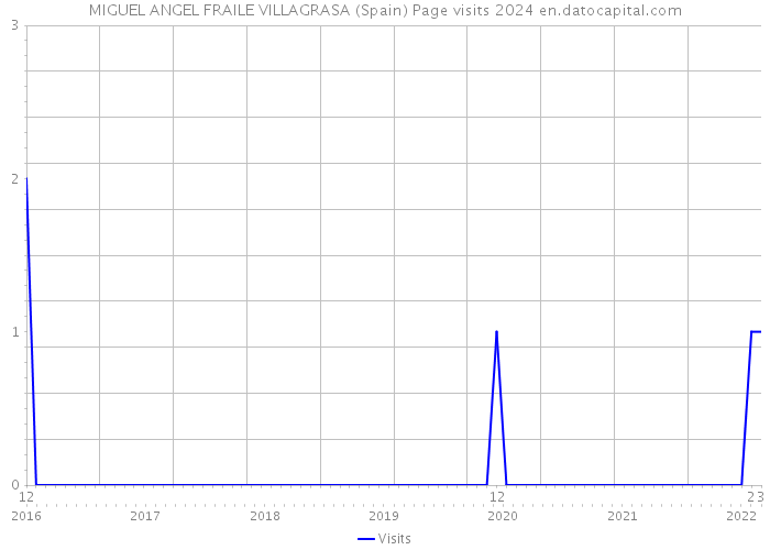 MIGUEL ANGEL FRAILE VILLAGRASA (Spain) Page visits 2024 