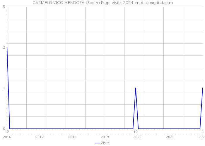 CARMELO VICO MENDOZA (Spain) Page visits 2024 