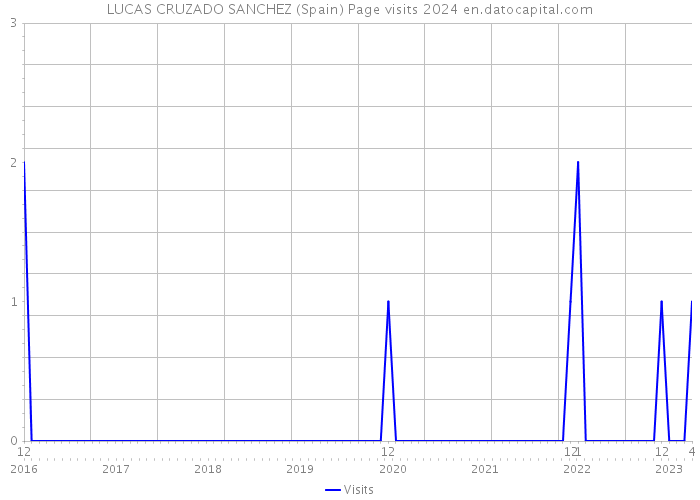 LUCAS CRUZADO SANCHEZ (Spain) Page visits 2024 