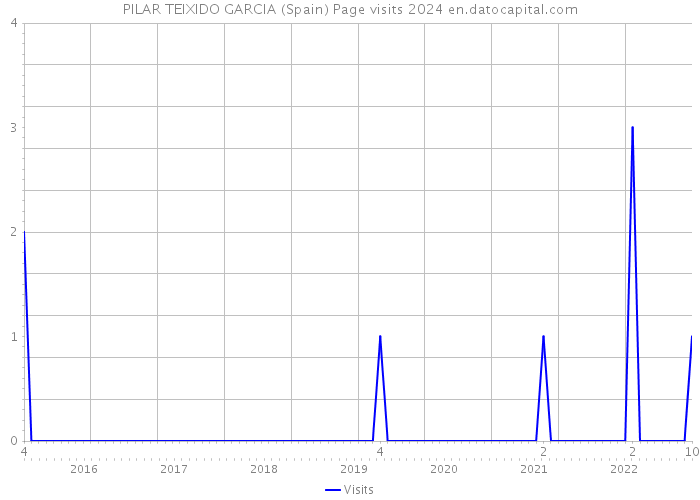 PILAR TEIXIDO GARCIA (Spain) Page visits 2024 