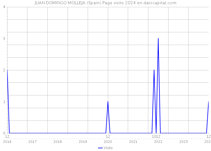 JUAN DOMINGO MOLLEJA (Spain) Page visits 2024 