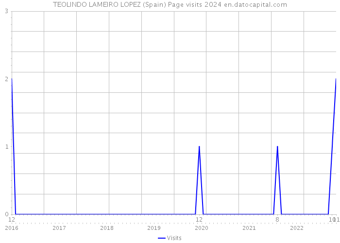 TEOLINDO LAMEIRO LOPEZ (Spain) Page visits 2024 