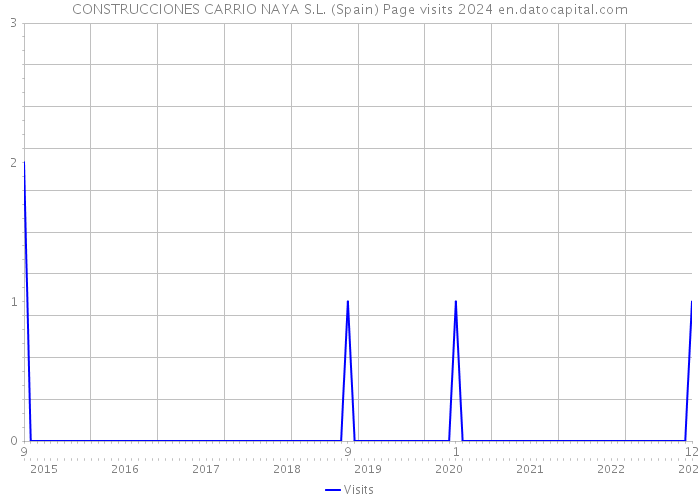 CONSTRUCCIONES CARRIO NAYA S.L. (Spain) Page visits 2024 