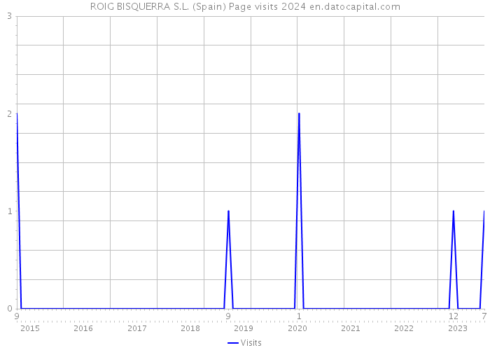 ROIG BISQUERRA S.L. (Spain) Page visits 2024 