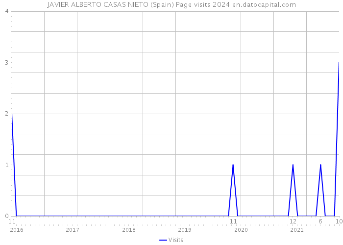 JAVIER ALBERTO CASAS NIETO (Spain) Page visits 2024 