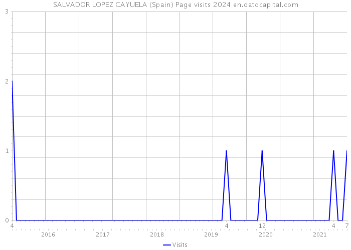 SALVADOR LOPEZ CAYUELA (Spain) Page visits 2024 