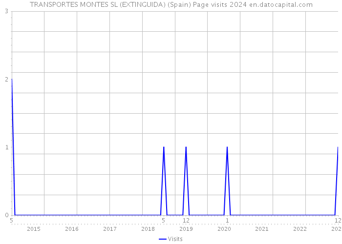 TRANSPORTES MONTES SL (EXTINGUIDA) (Spain) Page visits 2024 