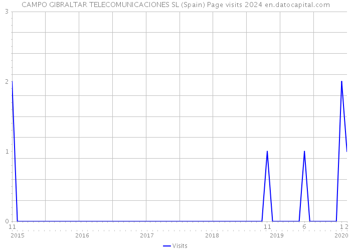 CAMPO GIBRALTAR TELECOMUNICACIONES SL (Spain) Page visits 2024 