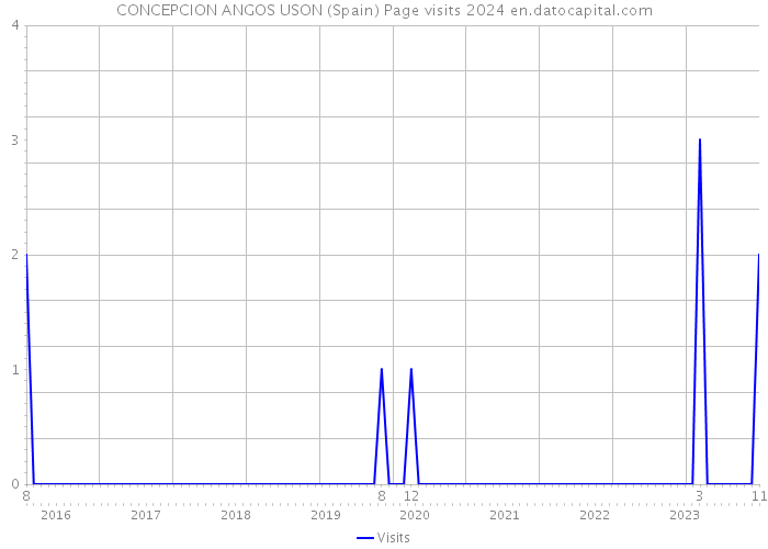 CONCEPCION ANGOS USON (Spain) Page visits 2024 