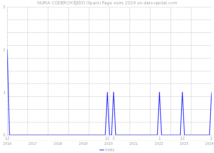NURIA CODERCH EJIDO (Spain) Page visits 2024 